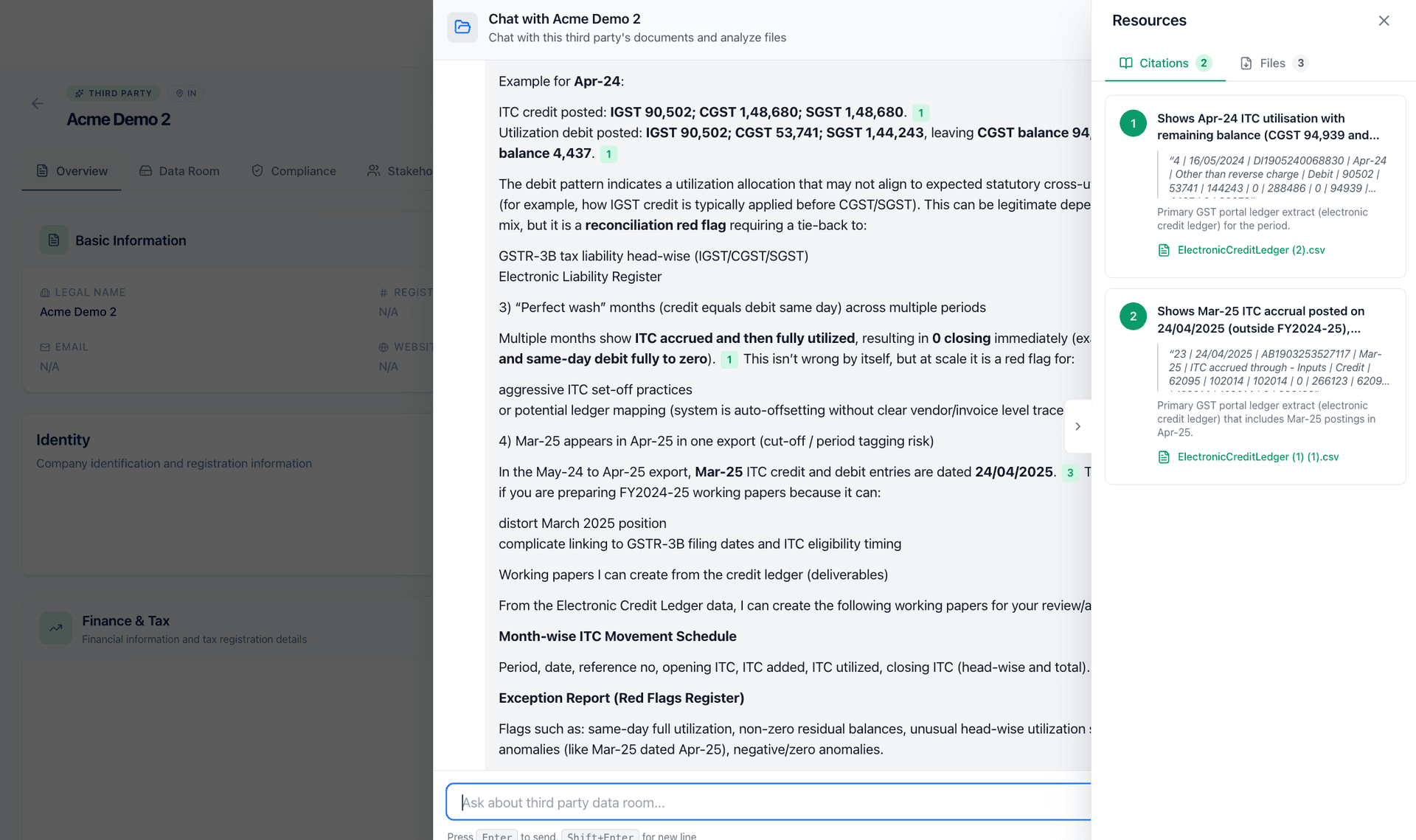 CORAA Chat Interface