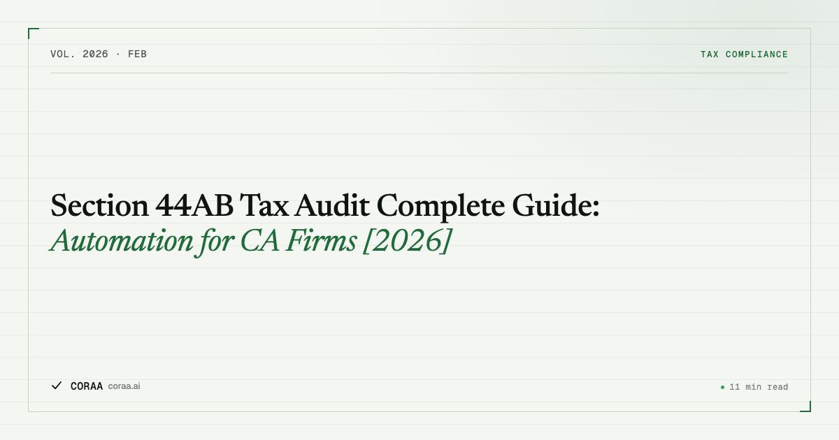 Tax Notes ICAI Tax Audit Guidance Note Revised 2026 | CORAA Blog